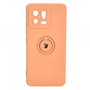 Etui Bizon Case Silicone Ring Sq do Xiaomi 13, pomarańczowe