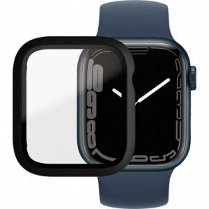 Szkło antybakteryjne + etui Panzerglass Full Body Apple Watch 45 mm, czarna ramka