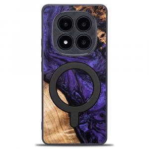 Drewniane etui do Xiaomi Redmi Note 14 Pro 5G / Xiaomi Poco X7, Bewood Unique Violet do MagSafe