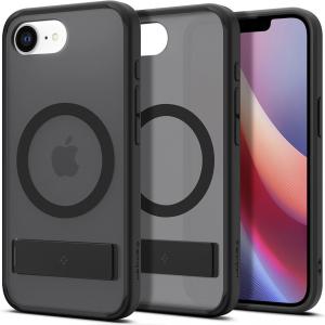 Etui Spigen Ultra Hybrid S Mag do MagSafe do iPhone 16e, szaro-czarne