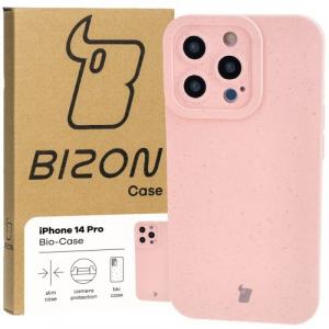 Ekologiczne etui Bizon Bio-Case do iPhone 14 Pro, różowe