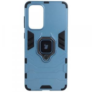 Etui Bizon Case Armor Ring do Galaxy A73 5G, niebieskie