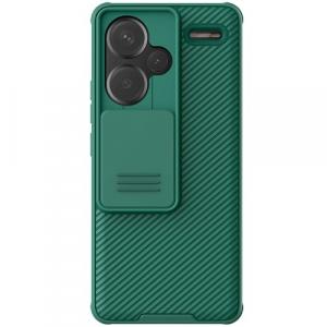 Etui Nillkin CamShield Pro do Xiaomi Redmi Note 13 Pro+ 5G, ciemnozielone