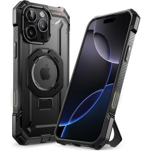 OUTLET: Etui pancerne Supcase UB Grip Mag do MagSafe (CC) do iPhone 16 Pro Max, czarno-przezroczyste