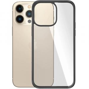 Etui antybakteryjne PanzerGlass ClearCase do iPhone 14 Pro Max, przezroczysto-czarne