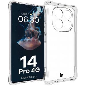 Elastyczne etui Bizon Case Salpa do Xiaomi Redmi Note 14 Pro 4G, przezroczyste