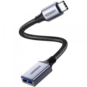 Adapter / przejściówka Ugreen OTG 15cm USB-C (męski) do USB-A (żeński), czarny