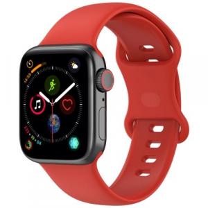 Pasek Bizon Strap Watch Silicone do Apple Watch 38/40/41 mm, czerwony