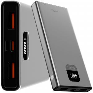 Powerbank Allity APB-100 22.5W 10000 mAh 1x USB-C PD / 2x USB-A QC, szary