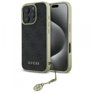 Etui Guess 4G Charms Collection do iPhone 16 Pro Max, czarne