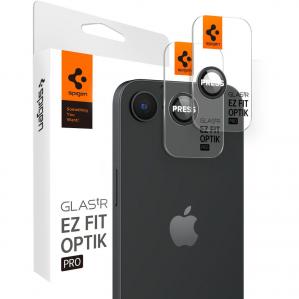 Szkło na aparat Spigen Glas.tR Ez Fit Optik Pro 2-Pack do iPhone 16e, czarne