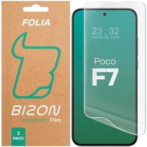 Folia hydrożelowa na ekran Bizon Glass Hydrogel Front do Xiaomi POCO F7, 2 sztuki