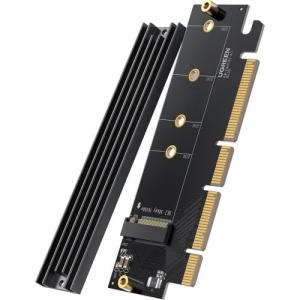 Ugreen karta rozszerzeń, adapter PCIe 4.0 x16 do M.2 NVMe M-Key, czarna