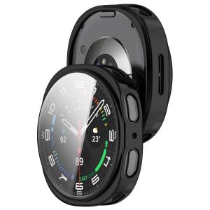 Etui z osłoną ekranu Bizon Case Watch Felipe do Galaxy Watch 8 44 mm, czarne