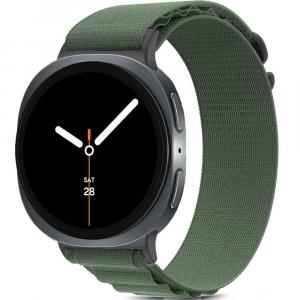 Pasek Tech-Protect Nylon Pro do Galaxy Watch 8 40 mm / 44 mm / 8 Classic 46 mm, ciemnozielony