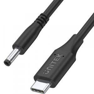 Kabel zasilający do laptopa Lenovo Unitek USB-C do DC (4,0 x 1,7 mm), PD 65W, 1,8m, czarny