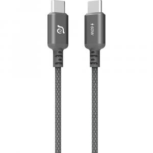 Kabel Adam Elements CASA S120 USB-C do USB-C, 60W, 1,2m, szary