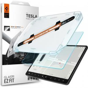 Szkło hartowane + Aplikator Spigen Glas.tr EZ Fit do Tesla Model 3 (2017-2023) / Y (2020-2024)