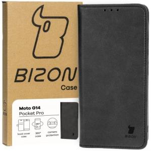 Etui z klapką Bizon Case Pocket Pro do Motorola Moto G14, czarne