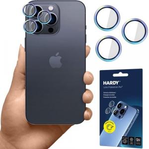 Osłona na aparat 3mk HARDY Lens Protection Pro 1 zestaw dla iPhone 15 Pro Max, kolorowa