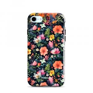 Etui ochronne do iPhone SE 2020, Mobiwear Elite Pro, kolorowo-kwieciste