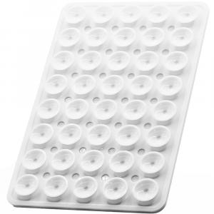 Uchwyt na telefon z przyssawką Mobile Origin Sticker Phone Mount O1, półprzezroczysto-biały