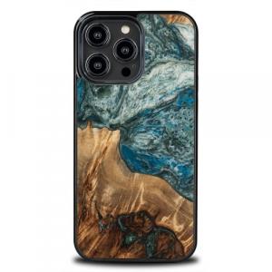 Drewniane etui Bewood iPhone 15 Pro Max, Planets - Ziemia