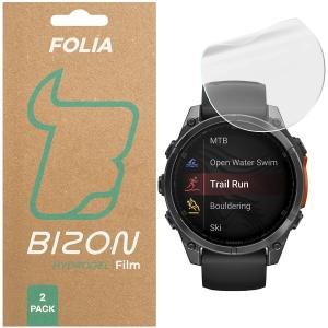 Folia hydrożelowa na ekran Bizon Glass Watch Hydrogel do Garmin Tactix 8 AMOLED 51 mm / SOLAR 51 mm, 2 sztuki