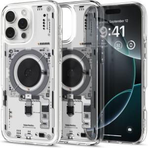 Etui Spigen Ultra Hybrid Mag do MagSafe do iPhone 16 Pro, przezroczysto-wzorzyste (Neo One)