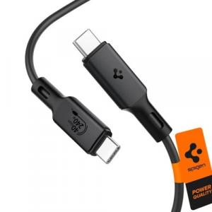 Kabel Spigen ArcWire USB-C do USB-C (USB4 / Thunderbolt 4) PB2203 40Gb/s 240W 1,2m, czarny