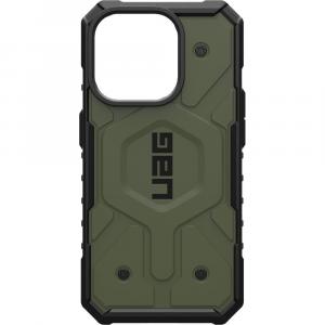 Etui pancerne Urban Armor Gear Pathfinder MagSafe do iPhone 15 Pro, oliwkowe