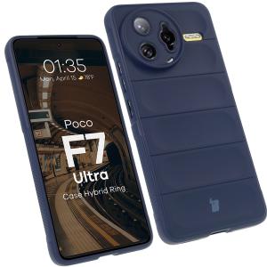 Pancerne etui Bizon Case Tur do Xiaomi Poco F7 Ultra, granatowe