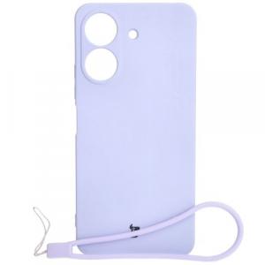 Etui Bizon Case Silicone do Redmi 13C / Poco C65, jasnofioletowe