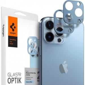 Szkło na aparat Spigen Glas.tr Optik 2-Pack iPhone 13 Pro / 13 Pro Max, niebieskie