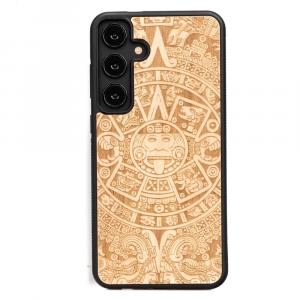 Drewniane etui do Galaxy S25 Plus, Bewood Kalendarz Aztecki Aniegre