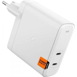 Ładowarka sieciowa Spigen ArcStation Pro GaN 1402 2x USB-C PD 3.1, 140W, biała