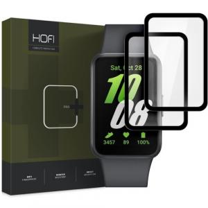 Szkło hybrydowe na ekran Hofi Hybrid Pro+ do Galaxy Fit 3, z czarną ramką, 2 sztuki