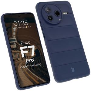 Pancerne etui Bizon Case Tur do Xiaomi Poco F7 Pro, granatowe