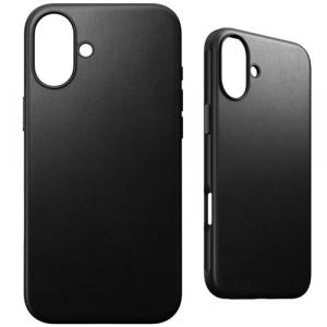 Skórzane etui Nomad Modern Leather MagSafe do iPhone 16 Plus, czarne