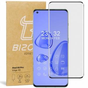 Szkło hartowane Bizon Glass Edge 3D do Oppo Find X5 Pro, czarne