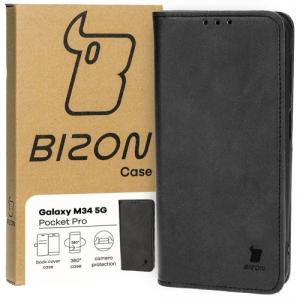 Etui z klapką Bizon Case Pocket Pro do Galaxy M34 5G, czarne