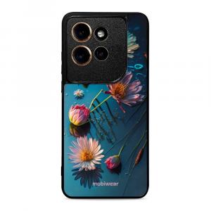 Etui ochronne do Motorola Edge 50 Neo, Mobiwear Glossy Case, niebiesko-kwieciste