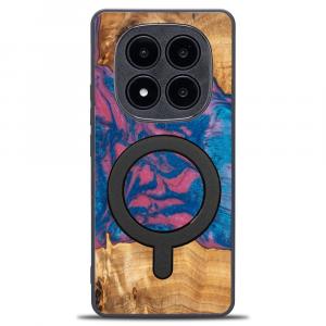 Drewniane etui do Xiaomi Redmi Note 14 Pro 5G / Xiaomi Poco X7, Bewood Unique Neons Vegas do MagSafe