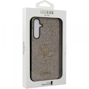 Etui Guess HardCase Glitter Script Big 4G do Samsung Galaxy S23 FE, złote