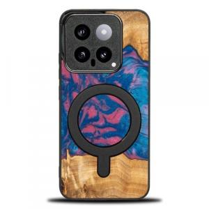 Drewniane etui do Xiaomi 14, Bewood Unique Neons Vegas do MagSafe