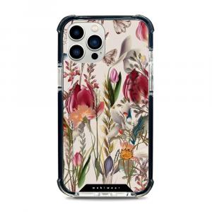 Etui ochronne do iPhone 12 Pro Max do MagSafe, Mobiwear Elite Bumper, bukiet kwiatów