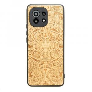 Drewniane etui do Xiaomi Mi 11 Lite / 5G / 5G NE, Bewood Kalendarz Aztecki Aniegre