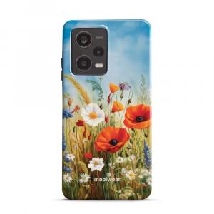 Etui ochronne do Xiaomi Redmi Note 12 Pro 5G, Mobiwear Elite Pro, łąkowe kwiaty