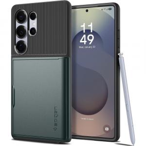 Etui Spigen Slim Armor CS do Galaxy S25 Ultra, zielone