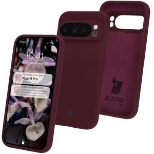 Silikonowe etui Bizon Soft Case do Google Pixel 9 Pro, ciemnofioletowe